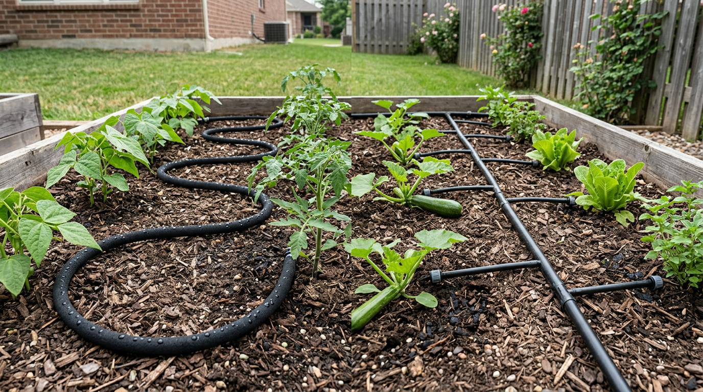 Soaker Hose vs Drip Irrigation for Vegetable Garden