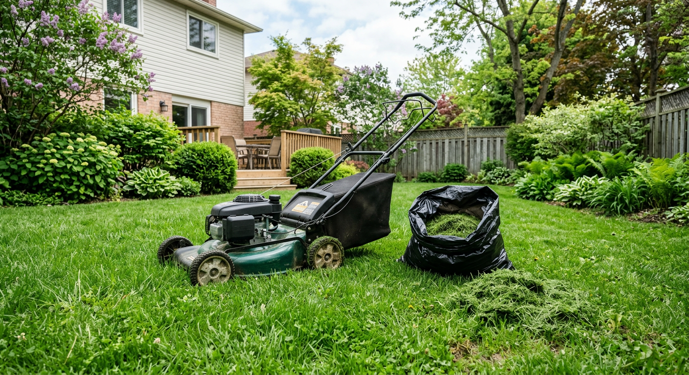 Bagging vs Mulching Grass Clippings in Spring