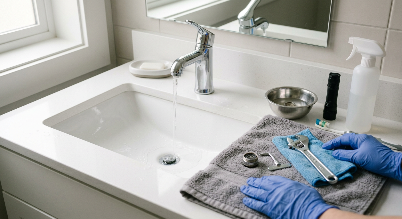 Low water pressure at a faucet
