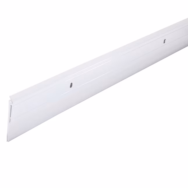 example of a screw mounted door sweep for an exterior door