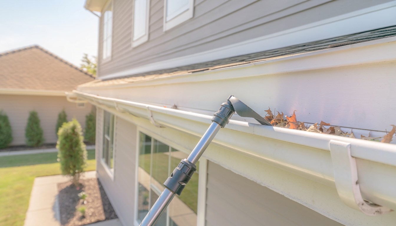 How to Clean Gutters From The Ground