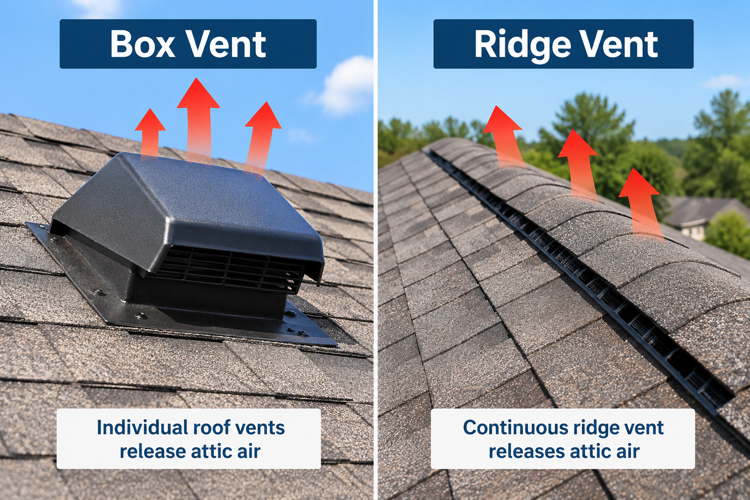 Box Vent vs Ridge Vent