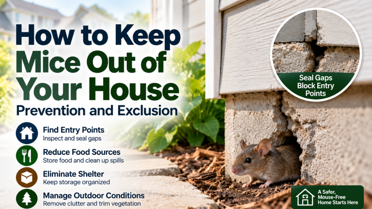 Mouse emerging from a small cracked opening at the foundation of a house, illustrating common entry points and mouse prevention.